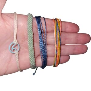 PURA VIDA Multicolor and Neutral String Bracelet Set OF 4